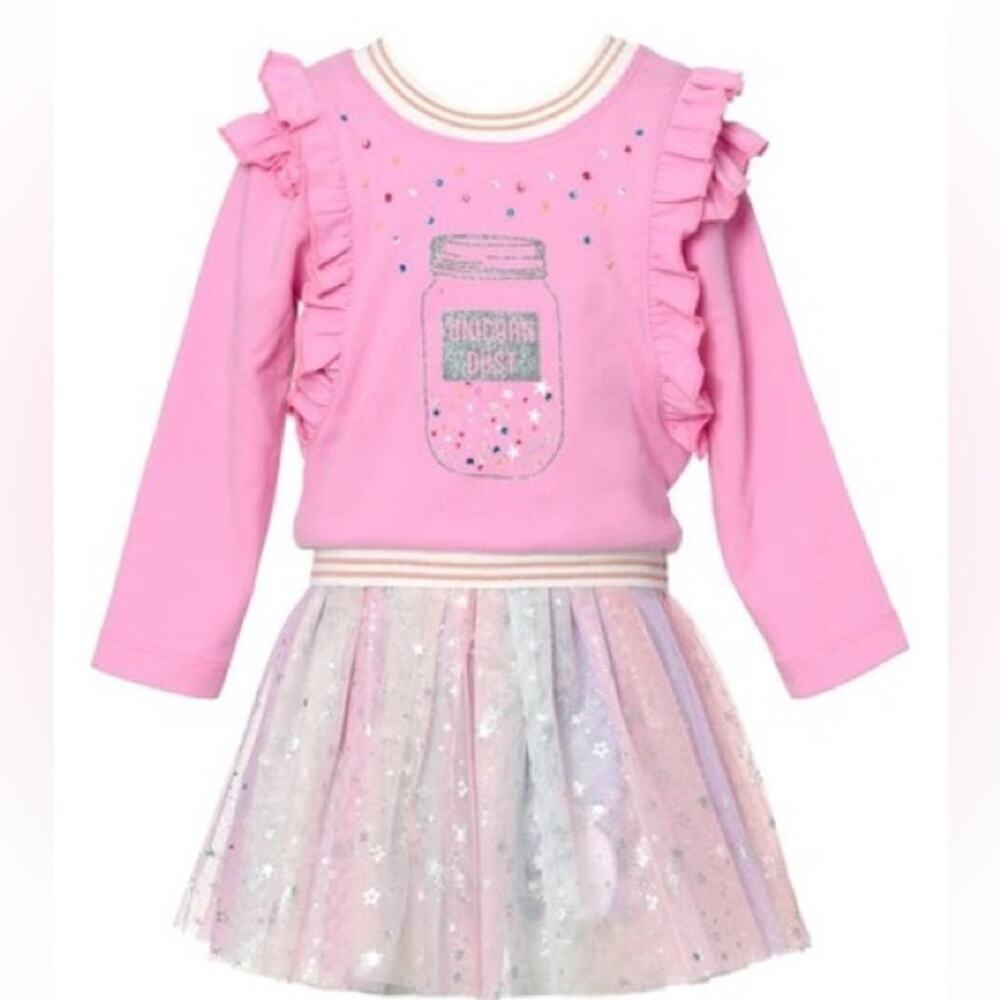 Truly me unicorn dust sweater & dress set size 4